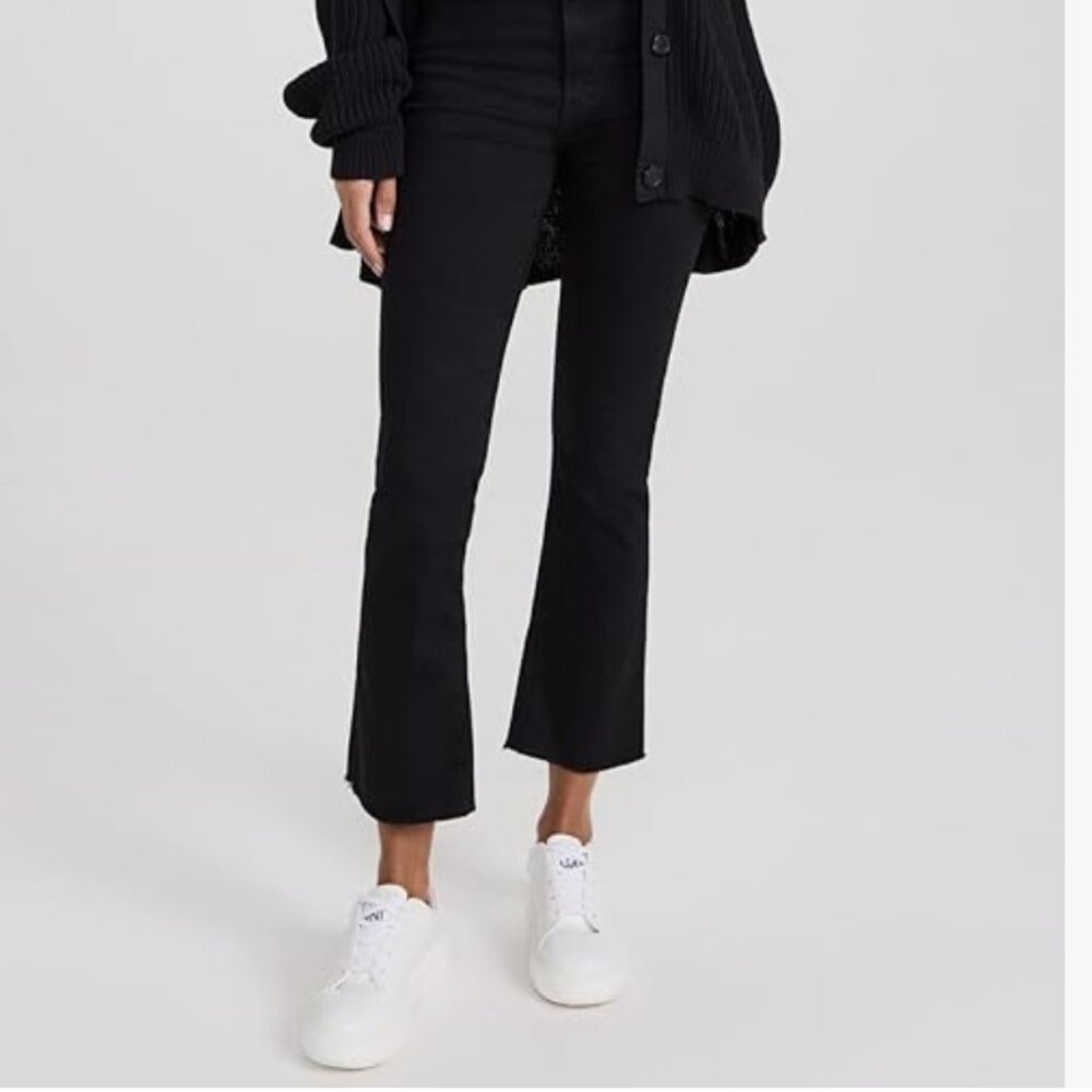 MOTHER Black Ankle & Cropped Jeans